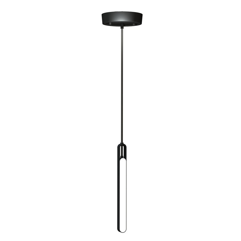2 - Light Pendant, Black Chrome