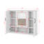 Armoire de rangement murale 36 po, armoire murale avec miroir, armoire à pharmacie avec 3 portes-866860626