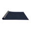 Tapis décoratif bleu foncé à motif géométrique-1940383046