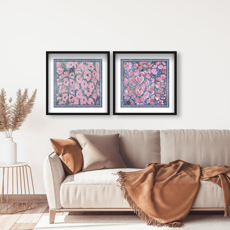 Forever Blooming Set Set by Oliver Gal, 63"H x 63"W, Black Shadowbox