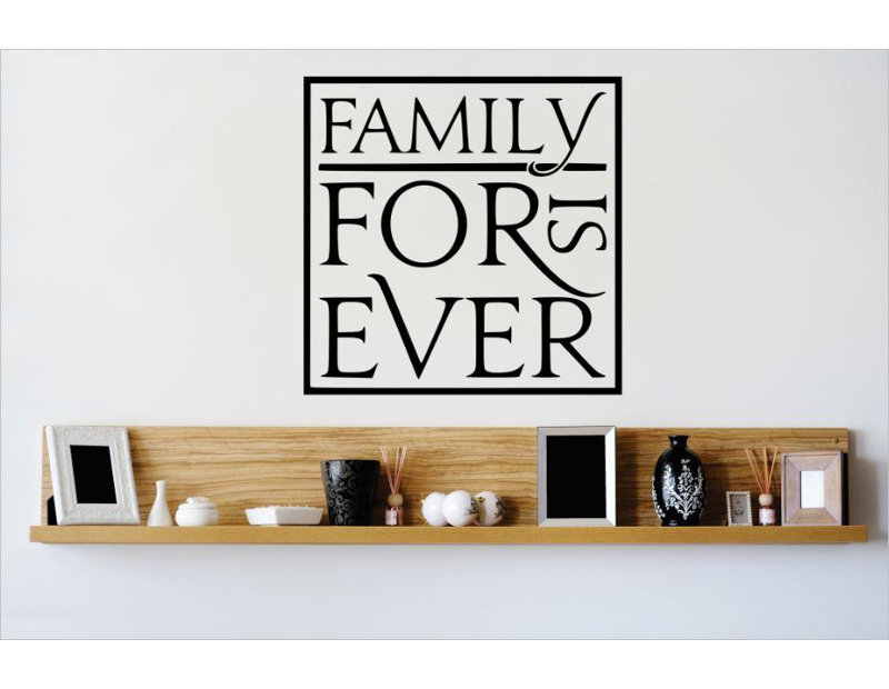 Text & Numbers Wall Decal, 20" H x 20" W x 0.16" D, Black