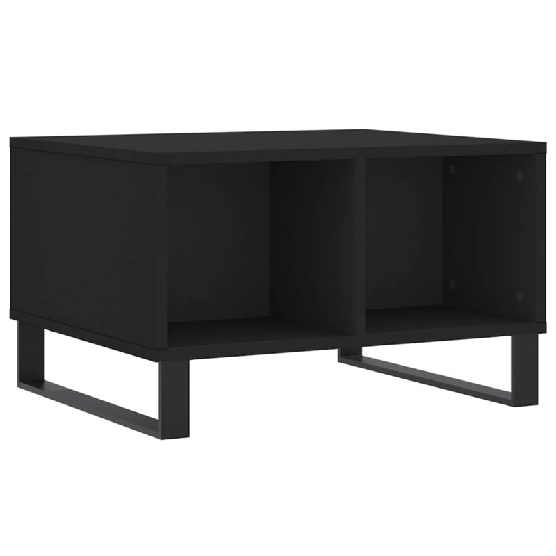 Mitra Sled Coffee Table with Storage, Black