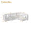 Canapé modulaire rembourré en velours côtelé l 120,6 po Seemab-369937035