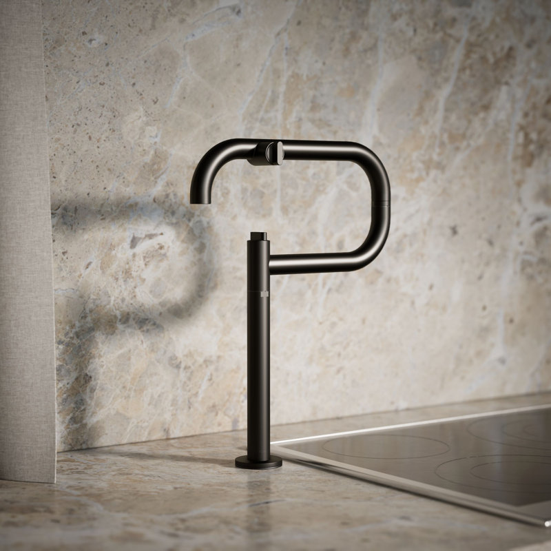 Components® Deck-Mount Pot Filler, Matte Black