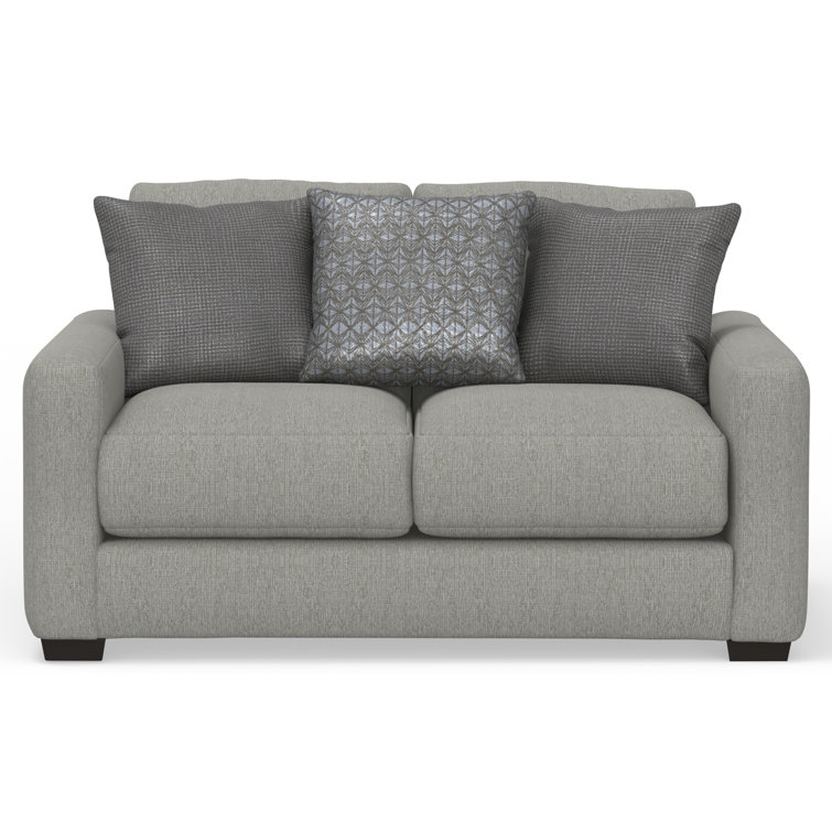Mornimont 67'' Upholstered Loveseat with Comfort Coil Seating and 3 Included Accent Pillows