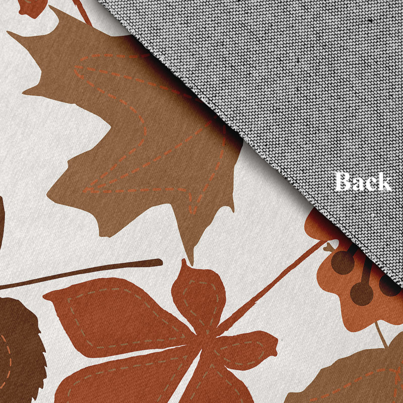 Tapis en chenille à motif de feuilles d'automne CRF891BR8, Rectangle 3 pi x 5 pi