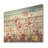 Pink Pansies Blooming Field - Flower Field Wood Wall Art On Natural Pine Wood-1394719080