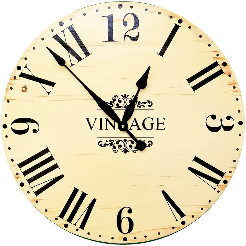 Northgate Solid Wood Wall Clock, 36" H x 36" W x 2" D