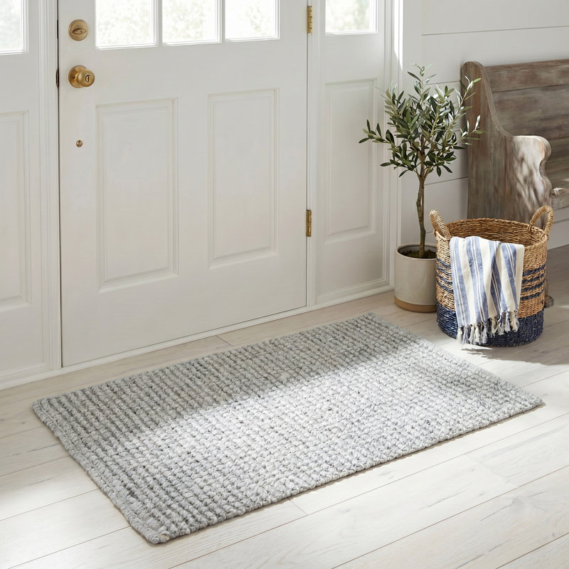 Tapis en jute tissé à la main Aneicia, Carré 5 pi