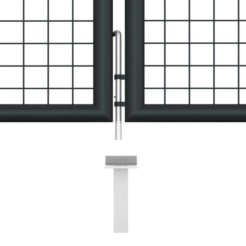 Mikonos Grey Metal Gate, 150cm H x 400cm W