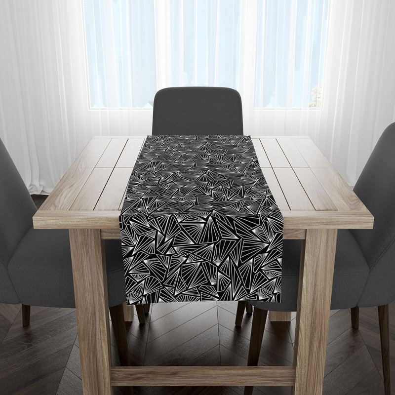 Chemin de table Lovettsville, Noir