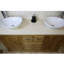 Degraw 1430mm Double Bathroom Vanity with Vessel Ceramic Basin-516380452