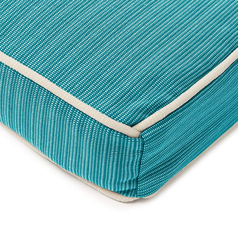 Chaise Lounge With Cord Polyester Padded Fill., Peacock