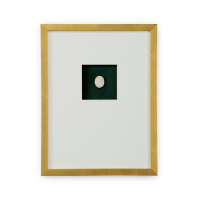 Intaglio in Gold VI Framed Drawing Print