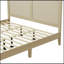 Lit plateforme en bois massif avec rotin-2007822237