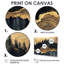 Forêt forêt de cristal onyx noir II - forêt, art mural-1648682825-1648682827-1648682834
