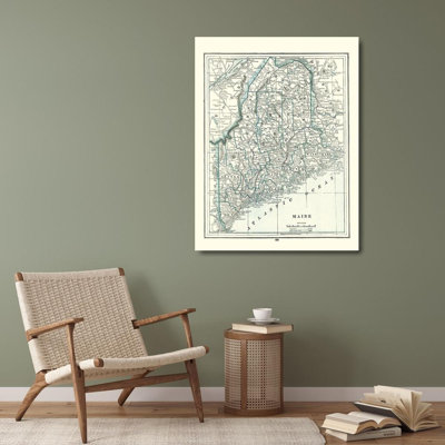 Red Barrel Studio® Rathbun Gallery Wrapped Canvas Art Titled: Maine, Rathbun