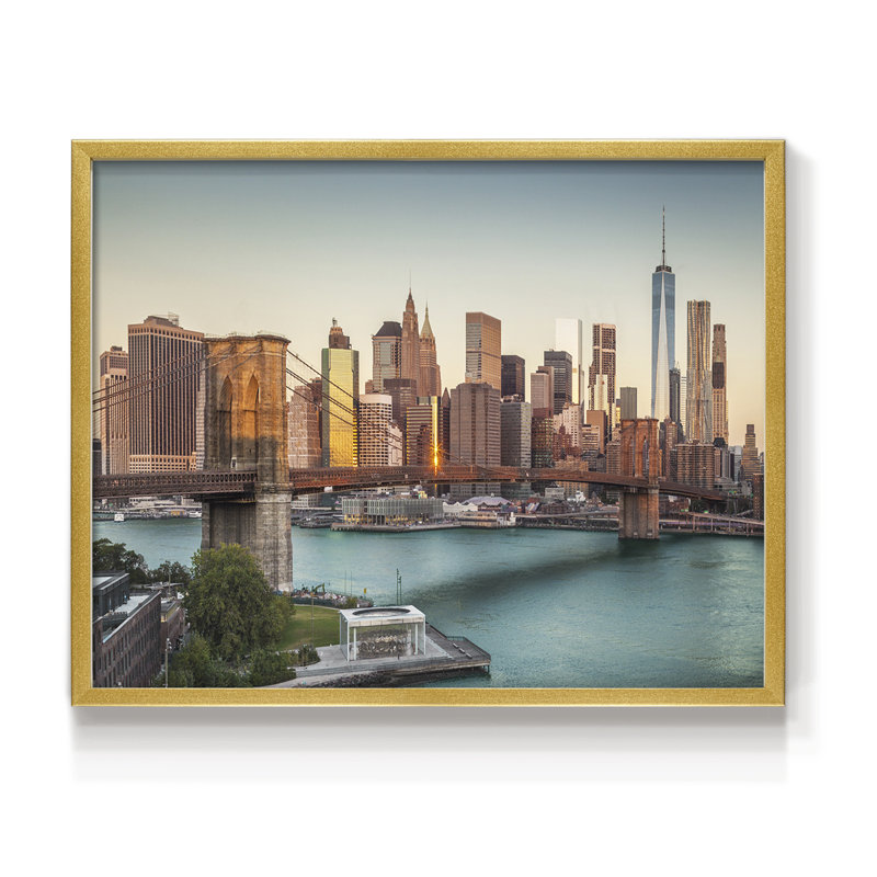 Lower Manhattan -Framed Print - Restickable, 8" H x 10" W