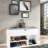 Shoe Bench With Cushion And Adjustable Shelf-177416793