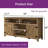 Farmhouse Entertainment Center Media Console Table Rustic TV Stand With Storage Cabinet And Barn Door For Living Room-436670397