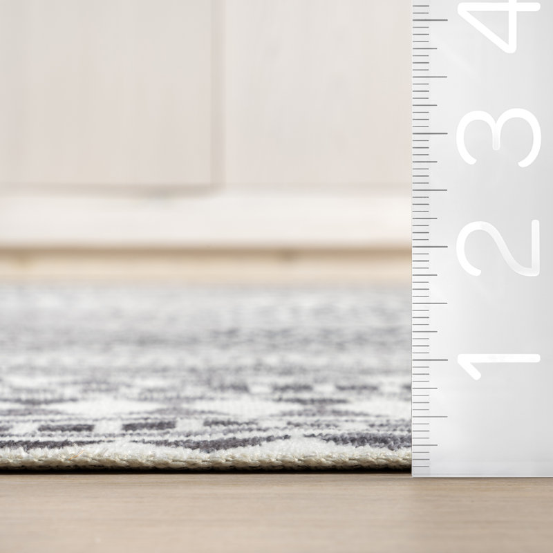 Kira SpinClean Machine Washable Tribal Geometric Area Rug, Rectangle 8' x 10'