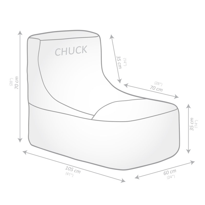  Fauteuil à billes Sneaker , Gris