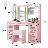 Vanity Desk with Mirror and Lights,7 RGB Drawers Vanity Table,Makeup Vanity with Charging Station & Vanity Stool,for Bedroom,Dressing Room, Pink-1197653354