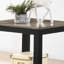 Table de bout simple en bois d'hévéa