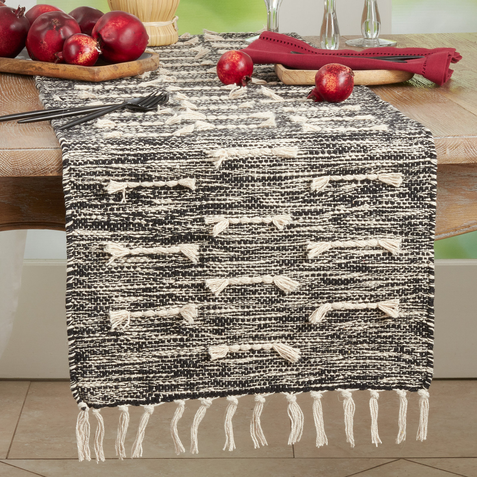 Valen No Pattern Table Runnner, 16" x 72"