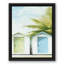 Toile flottante encadrée "Beach Huts"-310987840-311882290