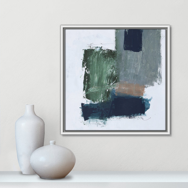 «Laguna Crush I» par Filippo Loco, reproduction sur toile flottante, H 17,5 po x l 17,5 po x P 2 po, Cadre blanc