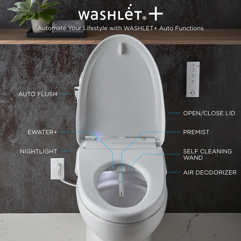 Drake® Dual-Flush Elongated Two-Piece toilet (Seat Included), 10"