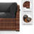 Yentin Straight Wicker Loveseat with Cushions-650554572