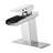 Waterfall Basin Faucet In , Bathroom Faucet, One Handle, Deck Mounted, Construction Contemporary Sink Waterfall, Rust- Product-124831482