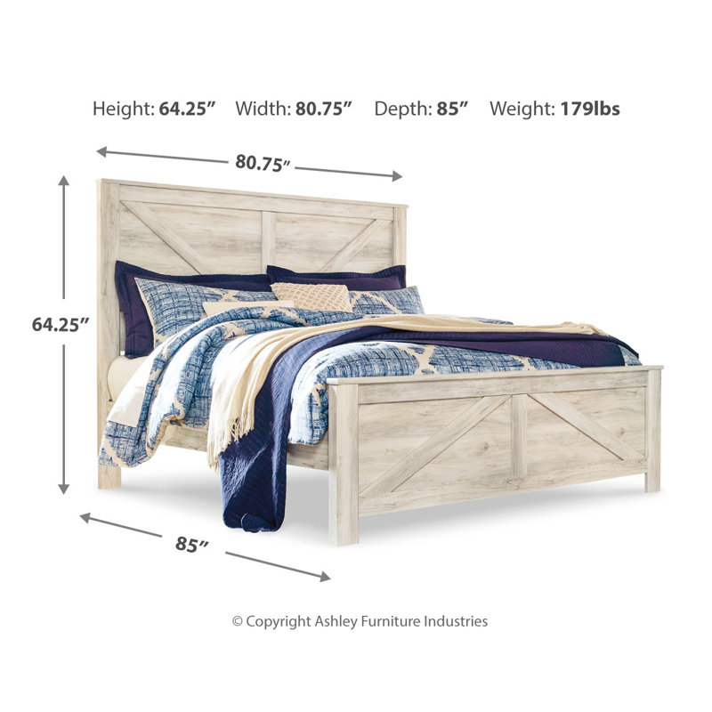 Bellaby King Crossbuck Panel Bed