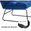 Ensemble de 2 chaises d'appoint avec repose-pieds Varrian, pieds modernes en velours et canapé club-1413527668