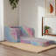 Canapé modulaire moderne pour enfants, canapé convertible supplémentaire en méridienne, canapé-lit 2 en 1 confortable pour enfants