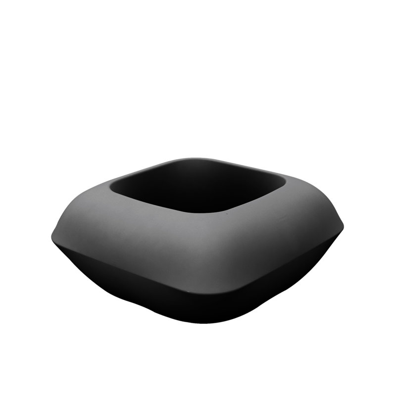Pillow Resin Pot Planter, Anthracite