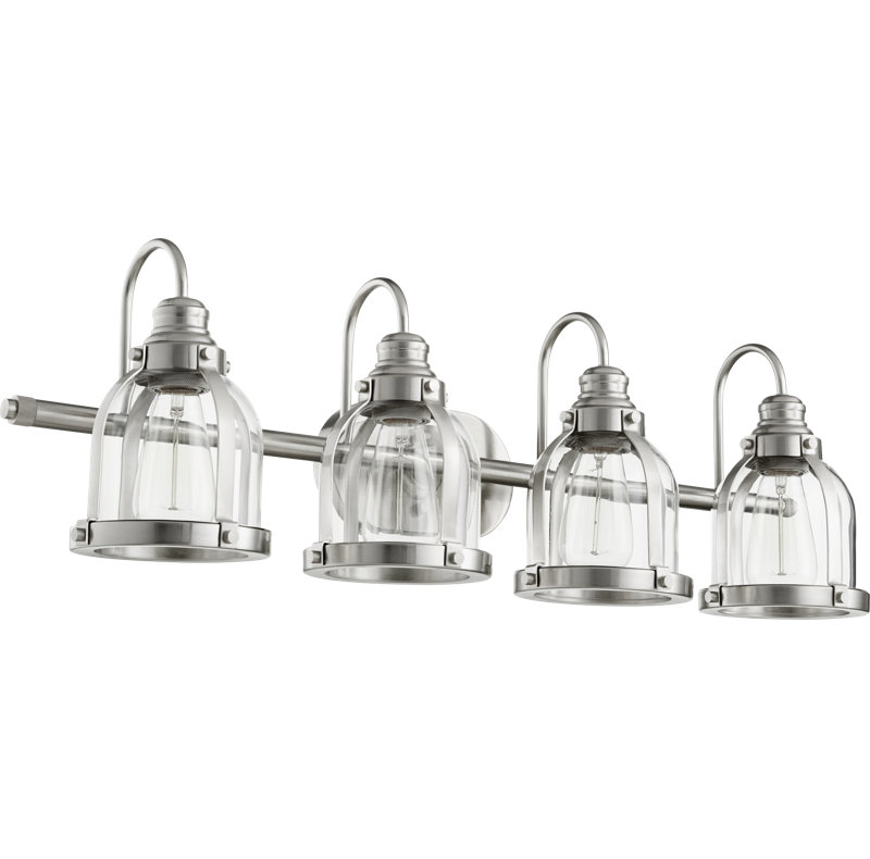 Dismuke 4 - Light Dimmable Vanity Light, Satin Nickel