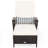 Outdoor Metal Chaise Lounge , Cushion Included
