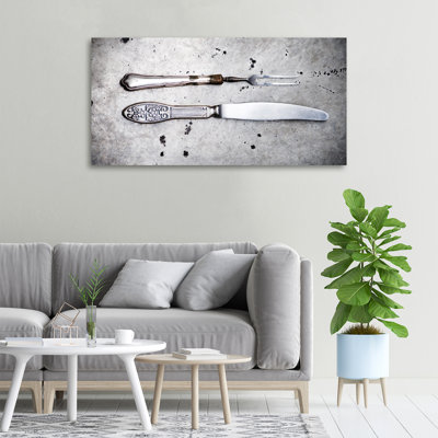 Cutlery - No Frame Print on Canvas