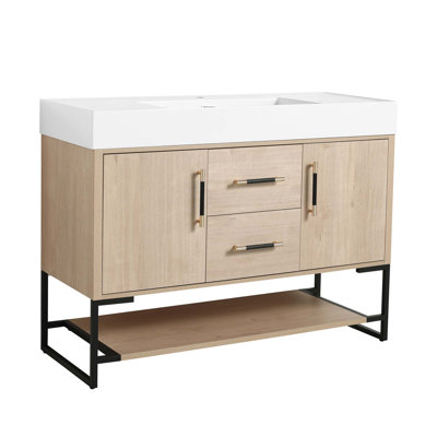 Conception de meuble-lavabo autoportant