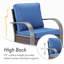 Chaises pivotantes d'extérieur en rotin avec coussins Bobra (ensemble de 4)-1060126613