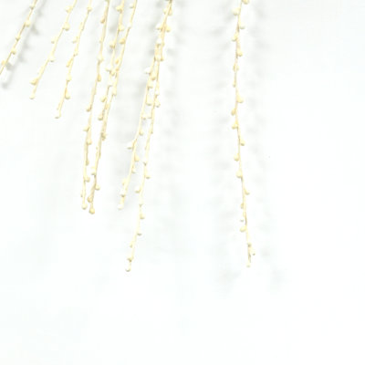 36" Artificial Trailing Pearl Grass Sprays Branch For Vase Filler, Farmhouse Branch Long Stem Bulk Bouquet For Wedding Party Home Office Table Centerpiece Shelf Decorations