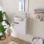 Ensemble de meuble-lavabo mural simple 16 po avec lavabo en céramique Derwent-809636011