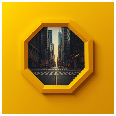 Cityscape Framed Street View Comforter