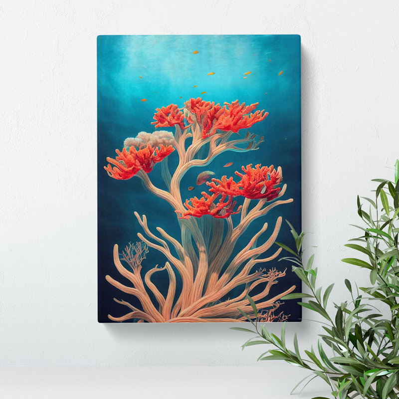 Wondrous Coral Reef - Wrapped Canvas, 76cm H x 50cm W x 3cm D