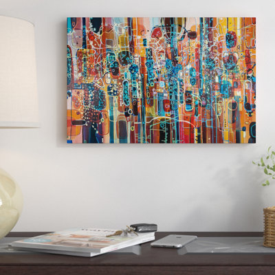 « wild red », impression sur toile tendue