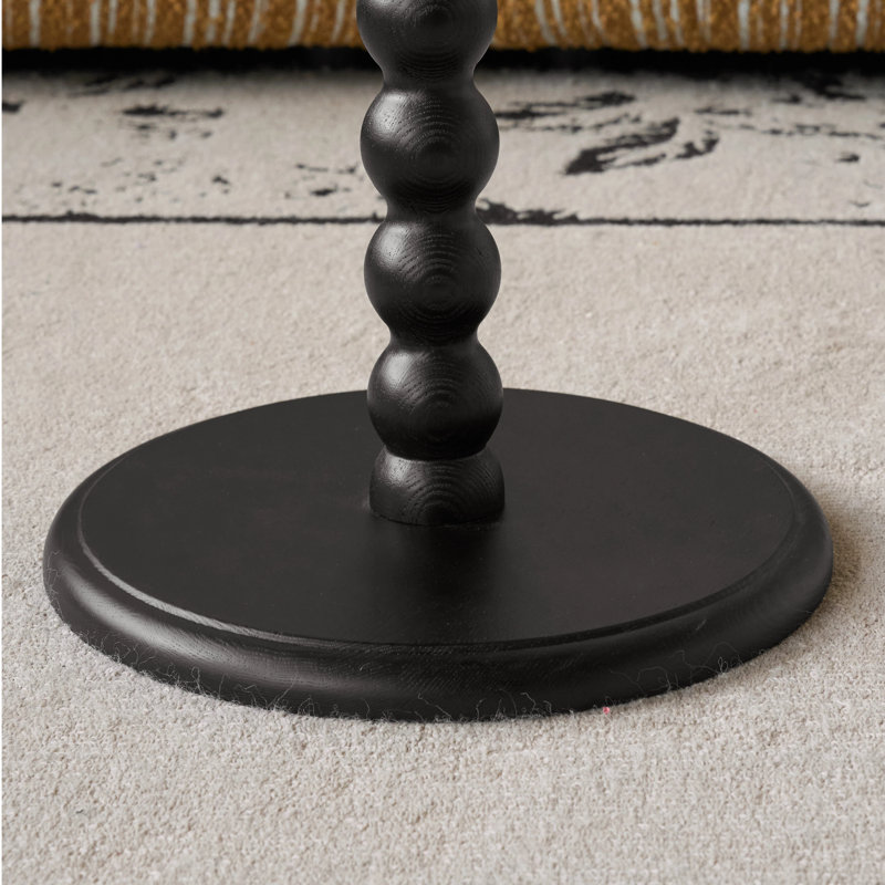 Table de bout 16,53 po, Black Rubberwood