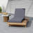 Lounge Chaise Set, Space Available On One Side, Acacia Wood In Light Brown With Water-Resistant Lounge Cushions (4 Inch Thick)-649112472-649112478